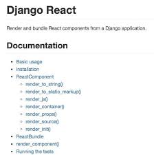 Markfinger Django React Business Analyst Web Development Development