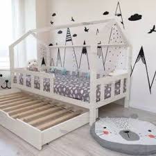 hausbett montessori bett lit cabane montessori bed house etsy in 2021 toddler house bed house bed trundle bed
