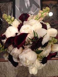 Black White Burgundy Peonies Calla Lilies Tulips Garden Roses Flower Box Centerpiece Tulips Garden Tiger Lily