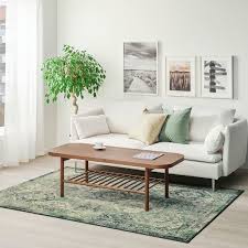 Vonsbak Rug Low Pile Green Length 7 7 Ikea In 2020 Green Rug Living Room Rugs In Living Room Living Room Green