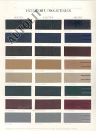 1988 Mercedes Benz S Class W126 Interior Color Code Reference Guide Mercedes Benz Benz S Class Mercedes