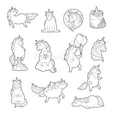 Unicorn is a mythical and legendary creature that originated from a rainbow unicorn has a rainbow mane and has magical powers that let it change the weather. Magic Unicorn For Adult Coloring Pages Trendy Unicorn Sticker Pack Teenage Pin Set Zombie Pony Vector Fashion Stock Vector Illustration Of Graphic Embroidery 107738384
