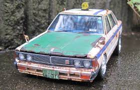完成品車庫 アオシマの430セダン個人タクシー1号車 hiteq jasmineの偏った日常 セダン アオシマ タクシー