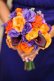 24 Orange Purple Wedding Decoration Weddingtopia Orange Wedding Flowers Purple Wedding Decorations Purple Wedding Flowers