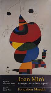 Jun 14, 2013 · bon dimanche à vous! Joan Miro Woman Bird And Star Original Signed Vintage Poster Post War Modern Art Plazzart