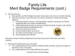Really do.pat yourself on the back! Family Life Merit Badge