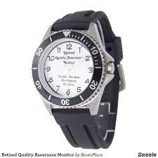 Retired Quality Assurance Monitor Wrist Watch Zazzle Com Wrist Accessories Wristwatch Men Wrist Watch