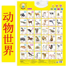 people children have sound wall chart baby know animal fruit