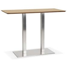 C'est désormais facile de fabriquer votre propre table de chevet, vos tabourets d'appoint ou encore une table basse. Table Haute Mambo Bar En Bois Avec Pied En Metal Brosse 150x70 Cm