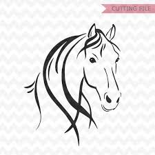 Horse Svghorse Head Svg Beautiful Horse Svg File For Cricut Etsy In 2020 Svg Files For Cricut Horse Head Cricut