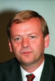 Image of Sir Colin Chandler, chairman of Vickers plc, sits in his