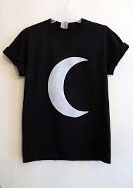 Size Shoulder Cm Bust Cm Length Cm Sleeve Cm S 40 94 63 Crescent Moon Shirt Moon Shirt Clothes