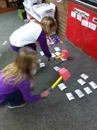 Whack A Word Call Out A Word And Who Ever Hits It First With The Hammer Gets To Keep It Could Think Of Lots O Sight Words Teaching Reading Teaching Literacy