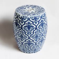 Stools turn out as a practical solution in any circumstance. Blue White Ceramic Garden Stool Furniture Design Mix Gallery