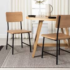 2pk Wood Steel Dining Chair Hearth Hand With Magnolia Target Steel Dining Chair Dining Chairs Metal Dining Chairs