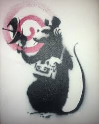 Sotheby's presents works of art by banksy. Sell Radar Rat Canvas By Banksy Original Myartbroker