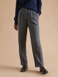 Cyrillus paris cotton/velvet collar gathered waist dress with button pleated front, and button back. Damenhosen Damenjeans Zigarettenhosen Cyrillus