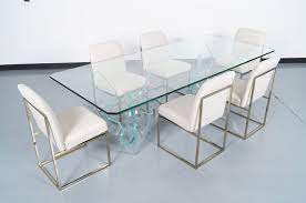 Glass Dining Table Interior Design Kitchen Home House Garden Chairs Set Tableset Living Room Glass Glazen Eettafel Eettafel Ontwerp Tafeldekken