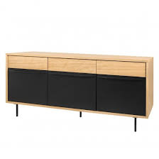 Sideboard Lomborg Eiche Matt Schwarz Sideboard Mobeldesign Sideboard Schwarz