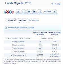 Jouer au tirage du loto tirage du loto : Resultat Loto Lundi 20 Juillet 2015 Numeros Gagnants Gagner Au Loto Et A Euro Millions