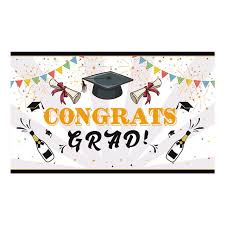 Celebrate the new grad with custom graduation banners that say exactly what you want them to say. Bowake Graduation Congrats Grad Wall Banner Backdro Class 2020 Party Decoration Walmart Com Walmart Com