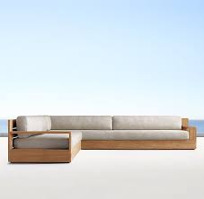 Marbella Teak Luxe Left Arm L Sectional Sofa Design Ecksofa Design Holzsofa