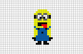 Minion Pixel Art Pixel Art Design Pixel Art Templates Pixel Art