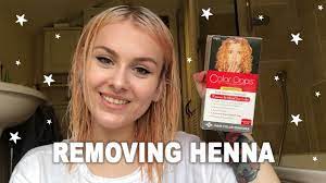 First a word of warning. Removing Henna Hair Dye With Colour Oops Youtube