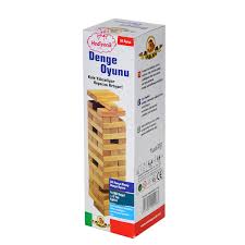 Her katta 3 er blok olmak üzere 16 kat olacak şekilde dizilir her kat bir alt katın ters yönünde dizilmelidir kuleyi dizen oyuncu oyuna başlar ve dilediği. Ahsap Egitici Oyuncaklar Aslan Aslan Ahsap Jenga Denge Oyunu 54 Parca