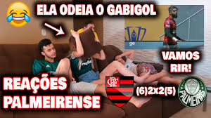 Ambas as equipes tentam se sair bem em serie a. Vamos Rir Reacoes Casal Palestrino Flamengo 6 2x2 5 Palmeiras Super Copa Do Brasil Youtube