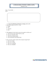 20210118 latihan soal narrative text kelas ix smp kembali berjumpa lagi dengan kami website edukasi dalam kesempatan ini kita akan belajar soal. Narrative Text Online Worksheet For 9