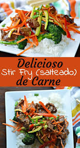 Esta Deliciosa Receta Esta Cargada De Vegetales Frescos Hecha Con Una Salsa Deliciosa Que Veggie Stir Fry Recipes Beef Stir Fry Recipes Steak Stirfry Recipes