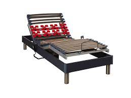 Lit electrique 1 personne elegant lit conforama 140 190. Sommier Electrique De Relaxation Anthracite A Plots 90x200 Vente De Someo Conforama