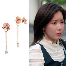 Lovcat Bijoux Jardin De Lumiere 14k Pink Gold Earrings With Case K Drama Jtbc Ebay