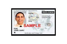 Edit action code 460 , sanitize any credit card information on the return and continue processing. Time To Renew Dod Retirees And Dependents Now Getting Redesigned Id Cards Military Com