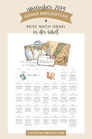 November 2019 Bible Reading Plan Travel To Israel In The