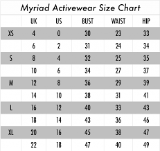 Size Guide Myriad