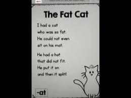 A fun and engaging poem for young children all about elephants. Rhyming Words In The Poem The Fat Cat Youtube