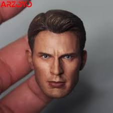 1/6 Scale Head Carving Chris Evans Steve Roger Head Suitable F  Encapsulating Muscle Body F TBLeague Male Body