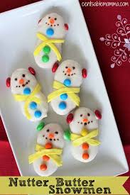 *get more recipes from raining hot coupons here* *pin it* by clicking the pin button on the image. Nutter Butter Snowmen Recipe Centsable Momma