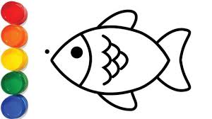 How To Draw A Fish Easy Drawing For Kids Maya Kids Zone Easy Drawings For Kids Drawing For Kids Easy Drawings