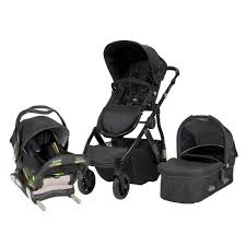 Muv Reis Travel System With Car Seat And Bassinet Satin Black Baby Car Seats Stroller Travel System
