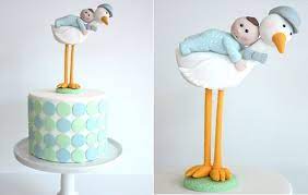 Special Delivery Stork Cakes Cake Geek Magazine Stork Cake Baby Shower Cakes Pink Baby Shower Cake