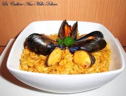 Risotto Safrane Aux Moules Recette Ptitchef Recette En 2020 Recette Risotto Recette De Plat Risotto