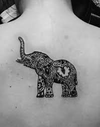 Elephant Tattoo With Tribal Design Elephant Tattoos Mandala Elephant Tattoo Elephant Tattoo
