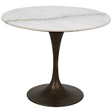 Noir Laredo Aged Brass 36 Inch Table With White Marble Top Gtab530ab 36 Bellacor In 2020 Stone Top Dining Table Dining Table Marble Top