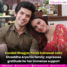 BollywoodLife | Kundali Bhagya: In an exclusive conversation, Paras Kalnawat reveals how Shraddha Arya is like family to him, expressing his admiration for… | Instagram