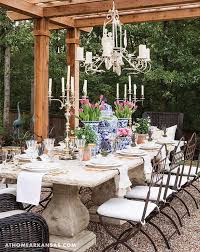 People love them for their sophisticated although simple look. French Style Outdoor Concrete Dining Table Design Ideas