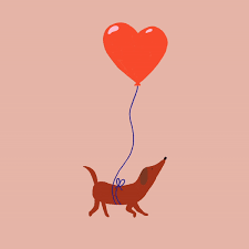 Sprout the frog grew himself a lil cherry blossom tree. Hannah Jacobs And Matt Lloyd Create Cute Illustrated Gifs Of Lovable Dogs For Valentine S Day Creative Boom