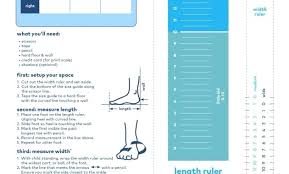 Stride Rite Print Size Guide